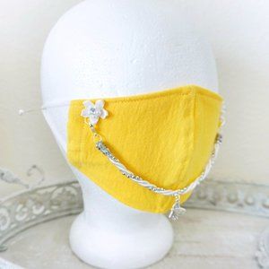 Yellow Sun Sprite Face Mask
